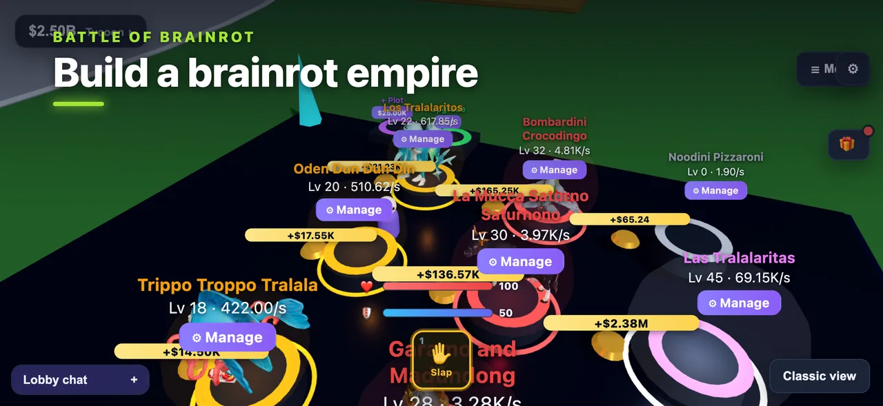 Battle of Brainrot gameplay