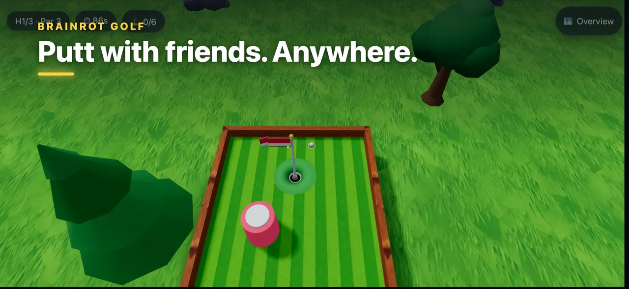 Brainrot Golf gameplay